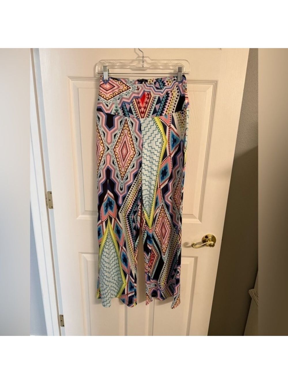 Arolina Geometric Multicolor palazzo pants